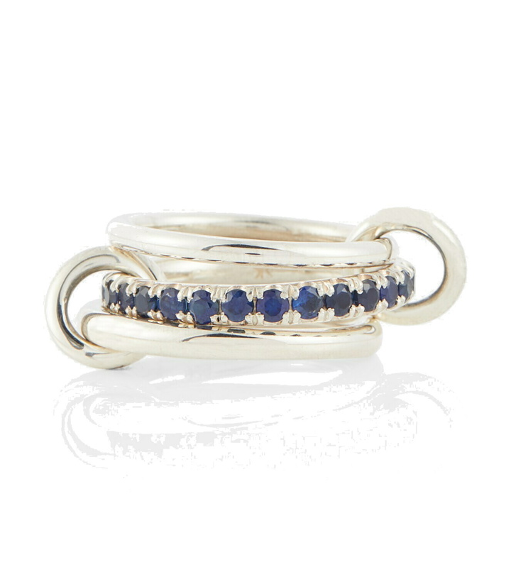 Photo: Spinelli Kilcollin - Petunia sterling silver ring with sapphires