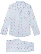 Derek Rose - Nelson Printed Cotton-Poplin Pyjama Set - Blue