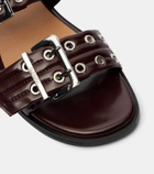 Ganni Faux leather sandals