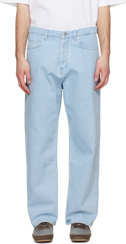 Photo: Maison Kitsuné Blue Wide Jeans