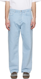 Maison Kitsuné Blue Wide Jeans