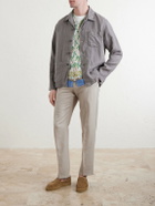 Hartford - Perry Linen and Cotton-Blend Woven Jacket - Gray