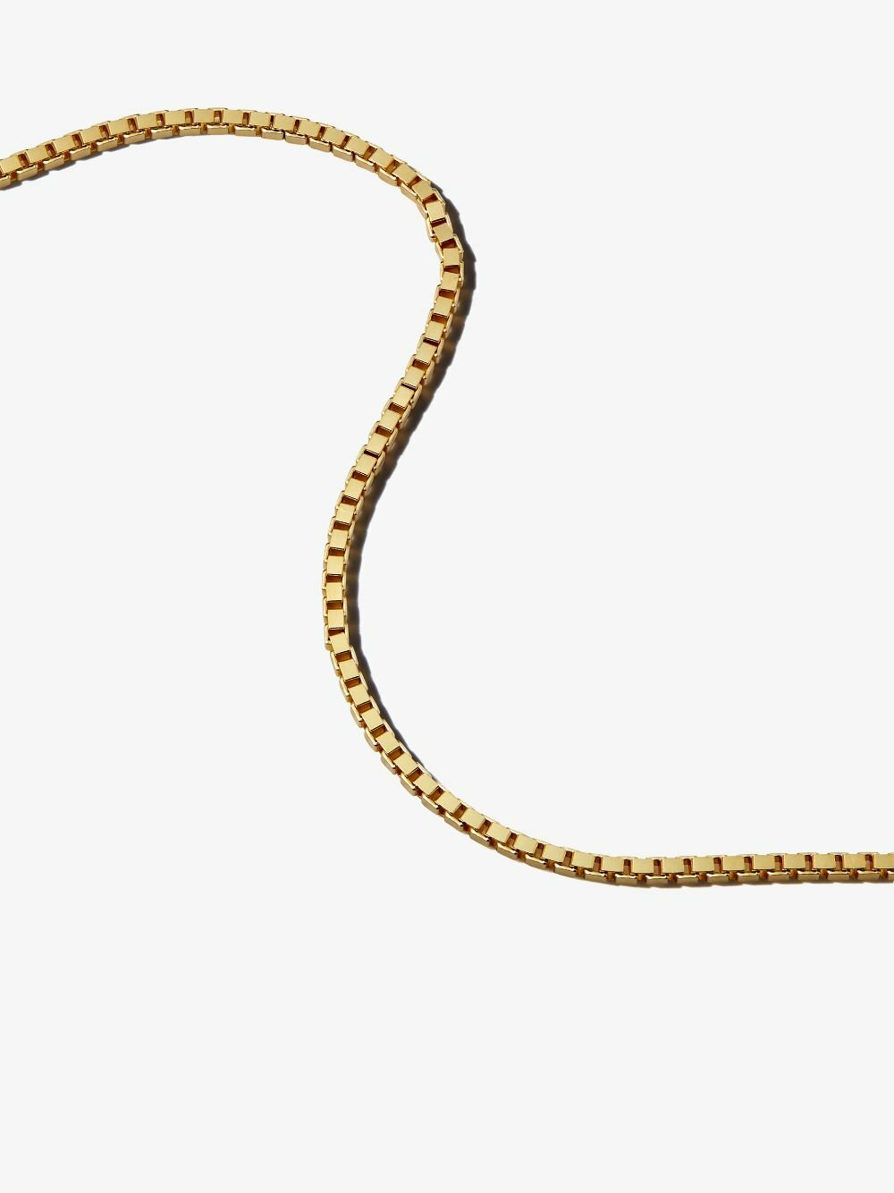 Tom Wood Gold-Plated Square Chain Necklace Tom Wood