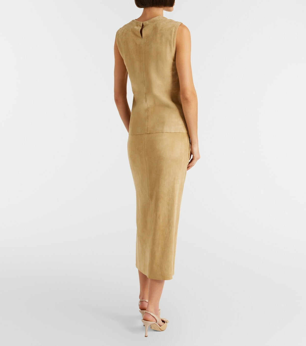 Stouls Taylor suede pencil skirt