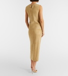 Stouls Taylor suede pencil skirt