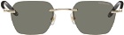 Montblanc Gold Square Sunglasses