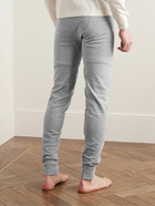 TOM FORD - Grosgrain-Trimmed Stretch-Cotton Jersey Long Johns - Gray