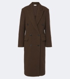 The Row Bamira double-breasted virgin wool coat