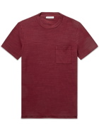 Orlebar Brown - Sammy II Garment-Dyed Slub Cotton-Jersey T-Shirt - Red