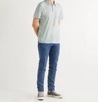 JAMES PERSE - Cotton and Linen-Blend Jersey Polo Shirt - Blue