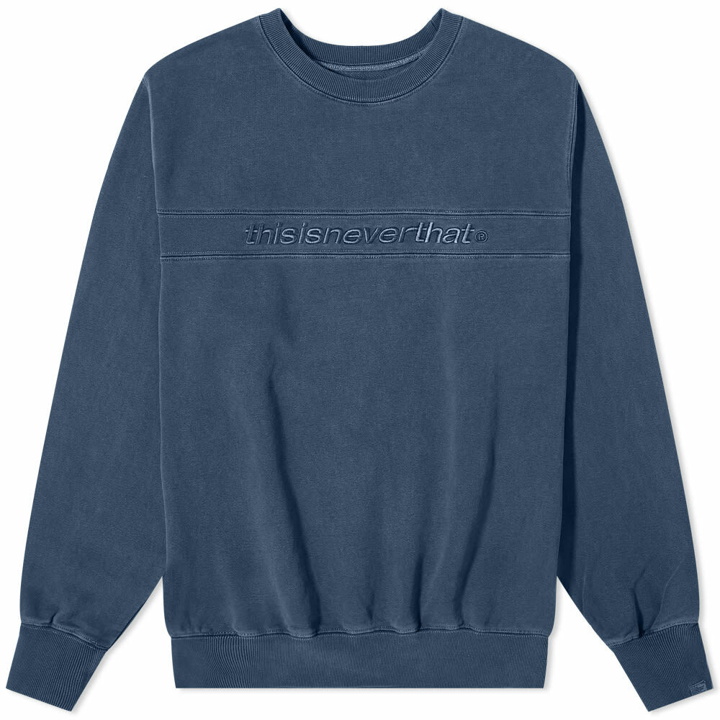 Photo: thisisneverthat Men's SP-Logo Crew Sweat in Navy