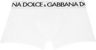 Dolce&Gabbana Two-Pack White Cotton Jersey Boxers