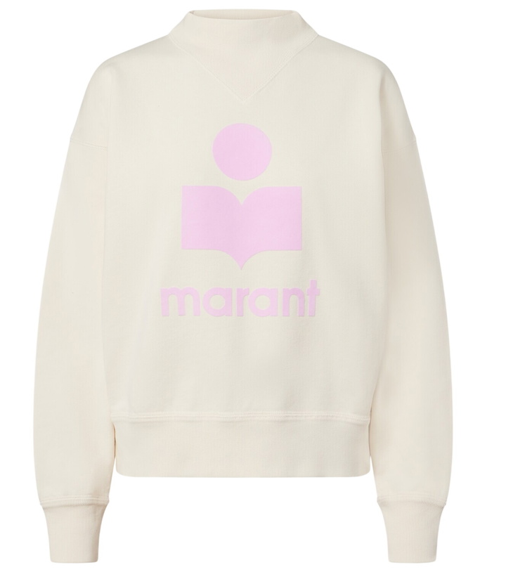 Photo: Marant Etoile Logo cotton-blend fleece sweatshirt