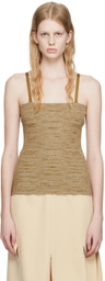 Maiden Name Tan Mia Tank Top
