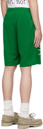 Online Ceramics Green 'Earth Song' Shorts