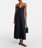 Asceno Ida linen midi dress
