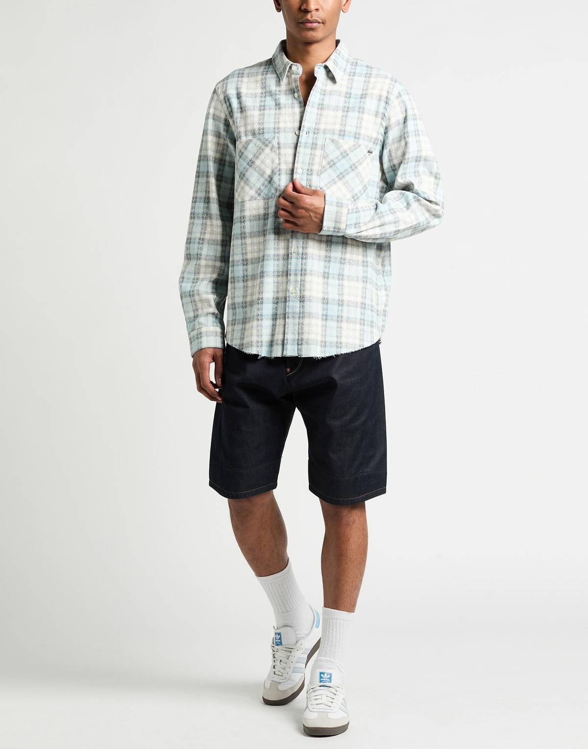 Amiri Mens Shirt Sky in Blue