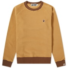 A Bathing Ape Fleece One Point Crew Sweat