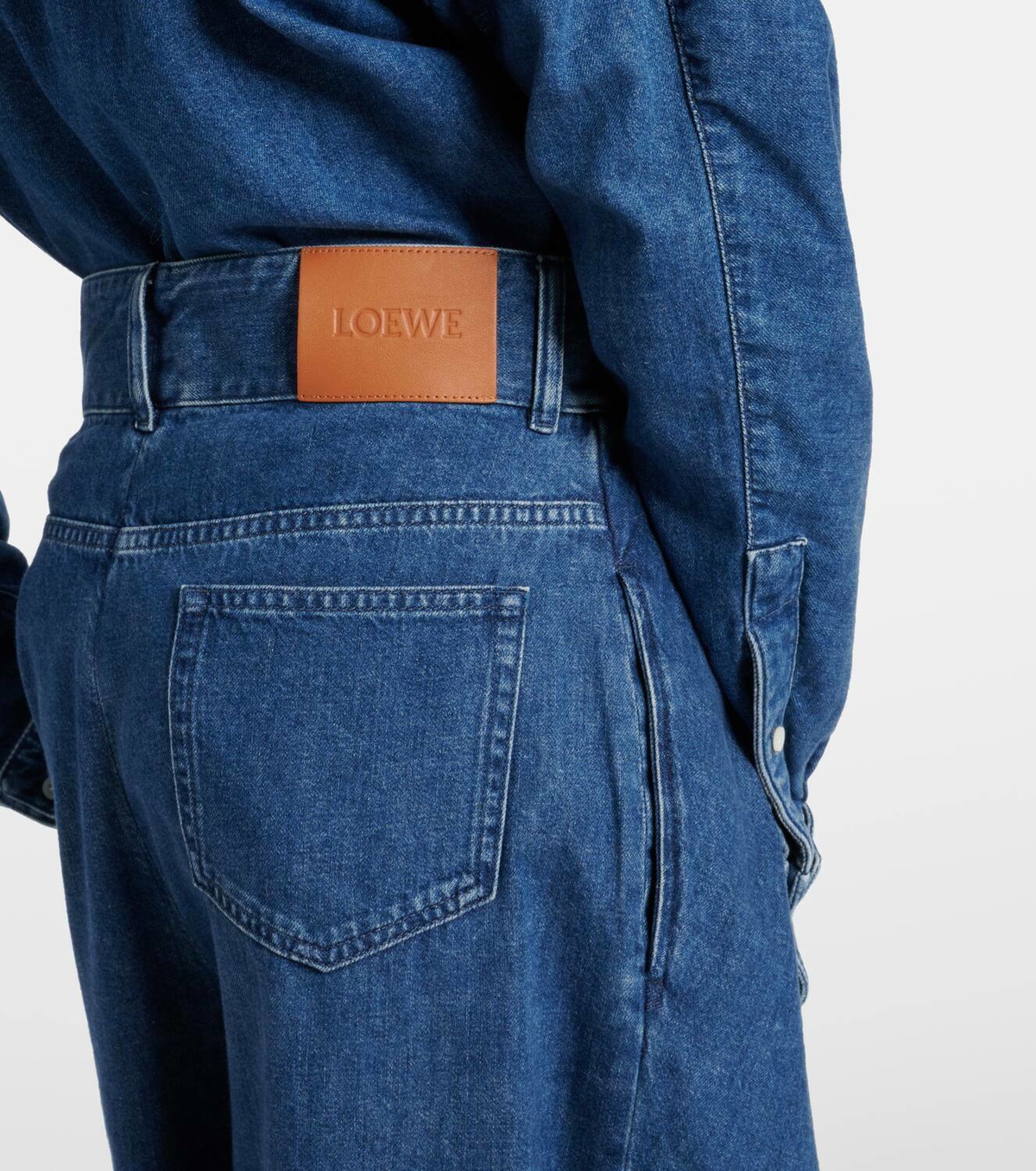 【24SS NEW】LOEWE_woman / ワイドレッグ ジーンズ / Navy Blue 24SS NEW】LOEWE_woman / ワイドレッグ ジーンズ / Navy Blue