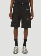 Lourdes Logo Print Cargo Shorts