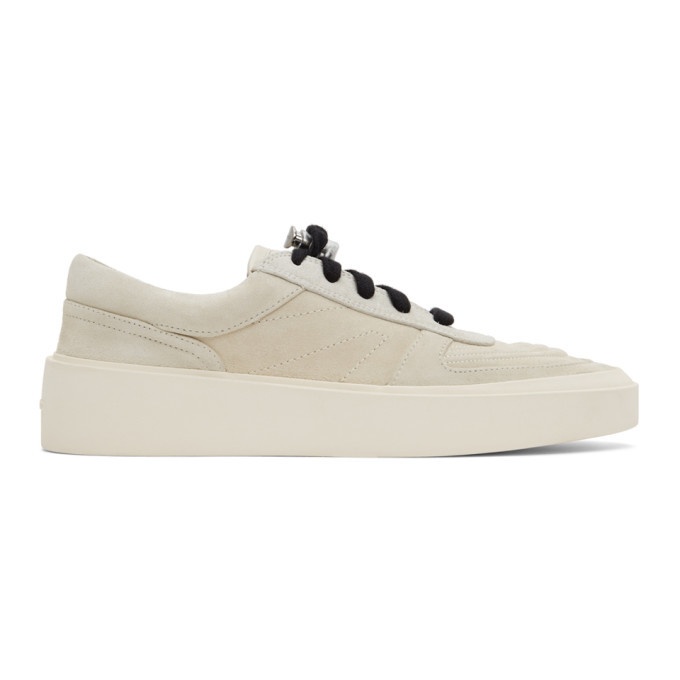 Photo: Fear of God Grey Suede Skate Low Sneakers