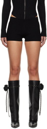 GUIZIO Black Hot Shorts