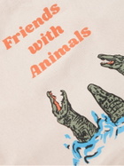 FRIENDS WITH ANIMALS - Logo-Print Canvas Tote Bag
