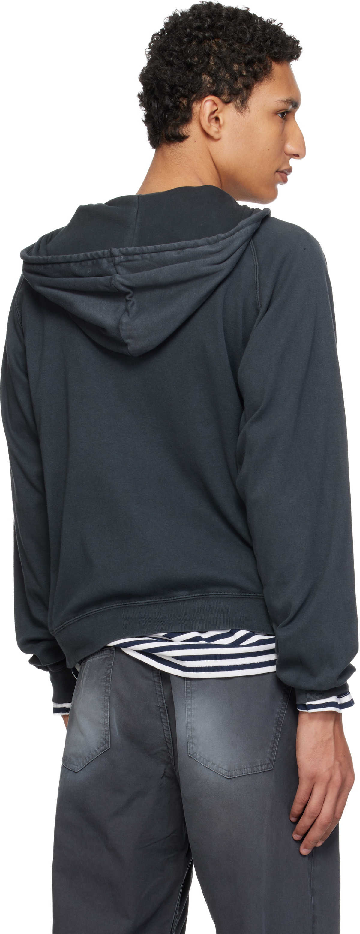 Stockholm (Surfboard) Club Black Logo Zip Hoodie