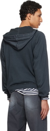Stockholm (Surfboard) Club Black Logo Zip Hoodie