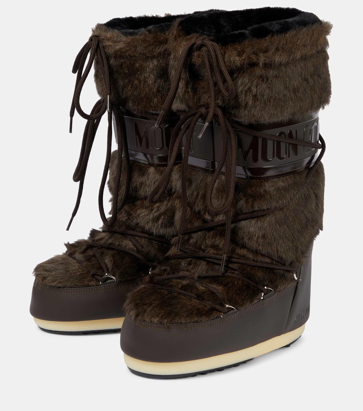 Moon Boot Icon faux fur-trimmed snow boots