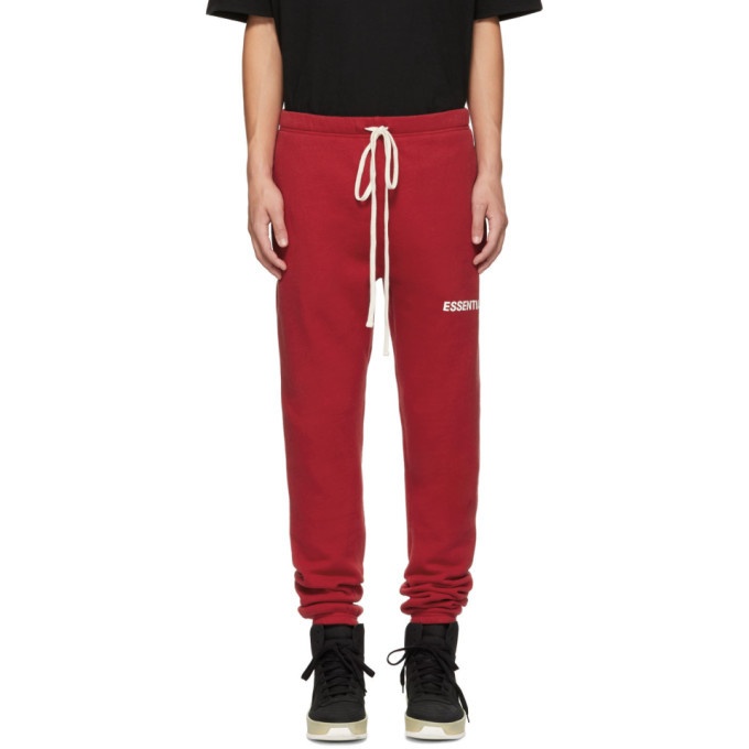 Photo: Essentials Red Logo Lounge Pants