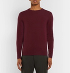 Mr P. - Slim-Fit Merino Wool Sweater - Men - Plum