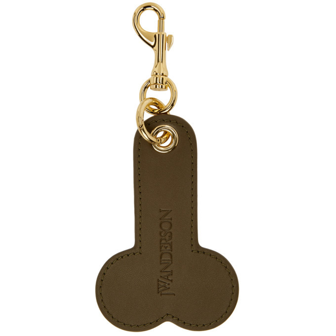 JW Anderson Green and Orange Penis Keychain JW Anderson