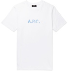 A.P.C. - Logo-Print Organic Cotton-Jersey T-Shirt - White