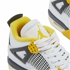 Air Jordan Women's W 4 RETRO Sneakers in White/Sulfur/Anthracite