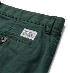 Norse Projects - Aros Slim-Fit Garment-Dyed Cotton-Twill Shorts - Forest green