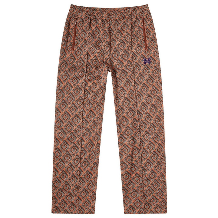 Photo: Needles Men's Poly Jacquard Track Pants in Orange