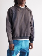 Off-White - Logo-Print Cotton-Jersey Sweatshirt - Blue