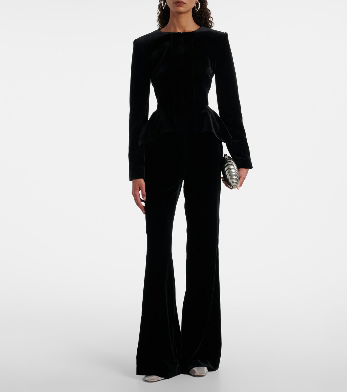Roland Mouret Peplum velvet jacket