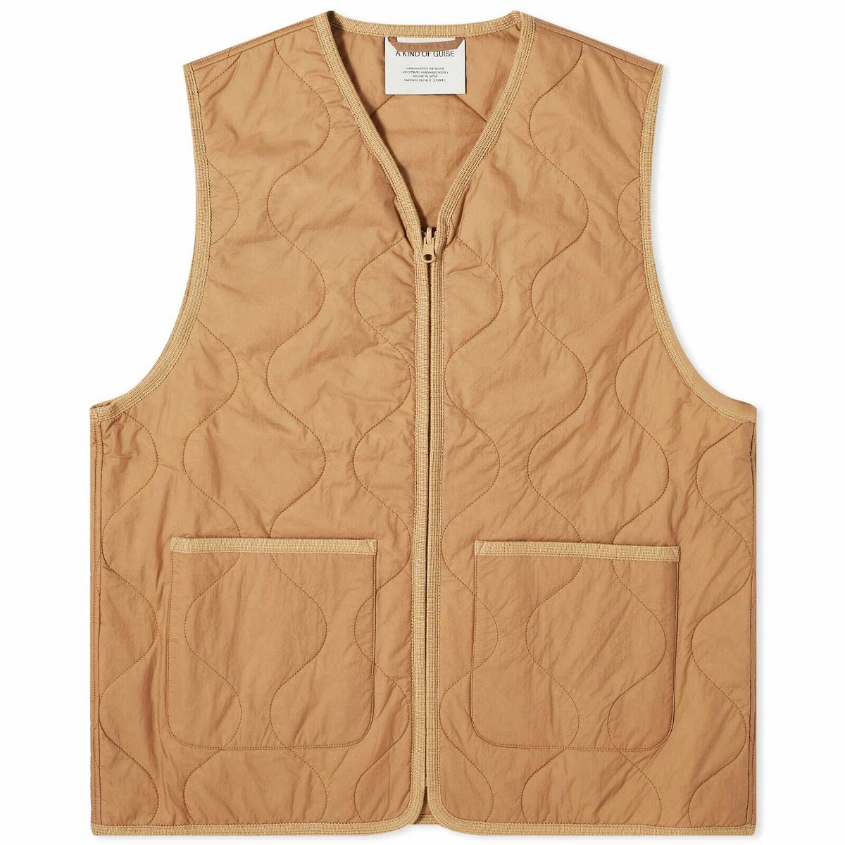 Photo: A Kind of Guise Men's Bogdan Quilted Vest in Mocca Mousse