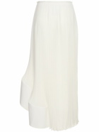 LANVIN - Pleated High Waist Midi Skirt