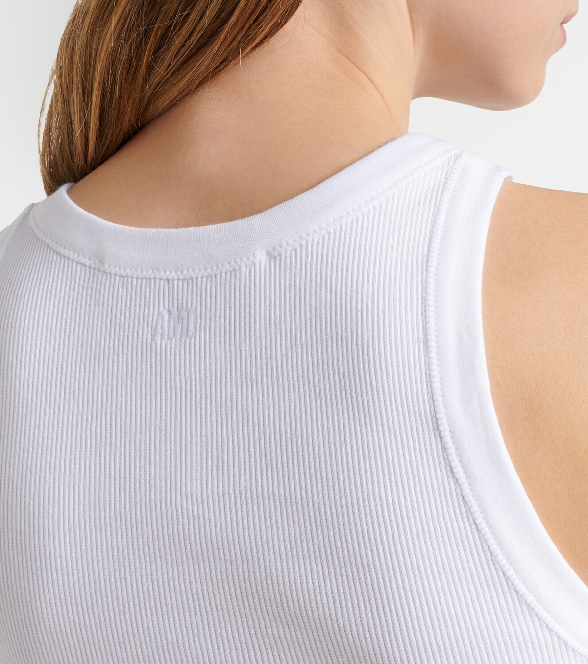 Ami Paris Ami De Cœur cotton jersey tank top