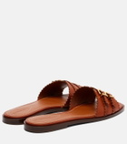 Zimmermann Goldie leather slides
