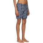 Onia Navy and White Calder Swim Shorts