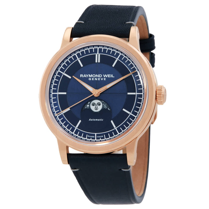 Photo: Raymond Weil Millesime Automatic Blue Dial Mens Watch 2945-PC5-50001