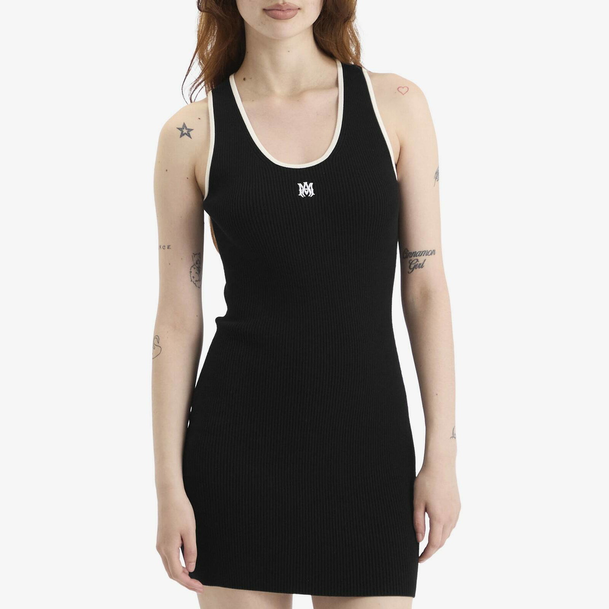 ワンピース AMIRI Woman Dress Black AMKNRS1008 BLACK WOMEN - WOMEN'S MA MOCK NECK MAXI DRESS - Black | AMIRI