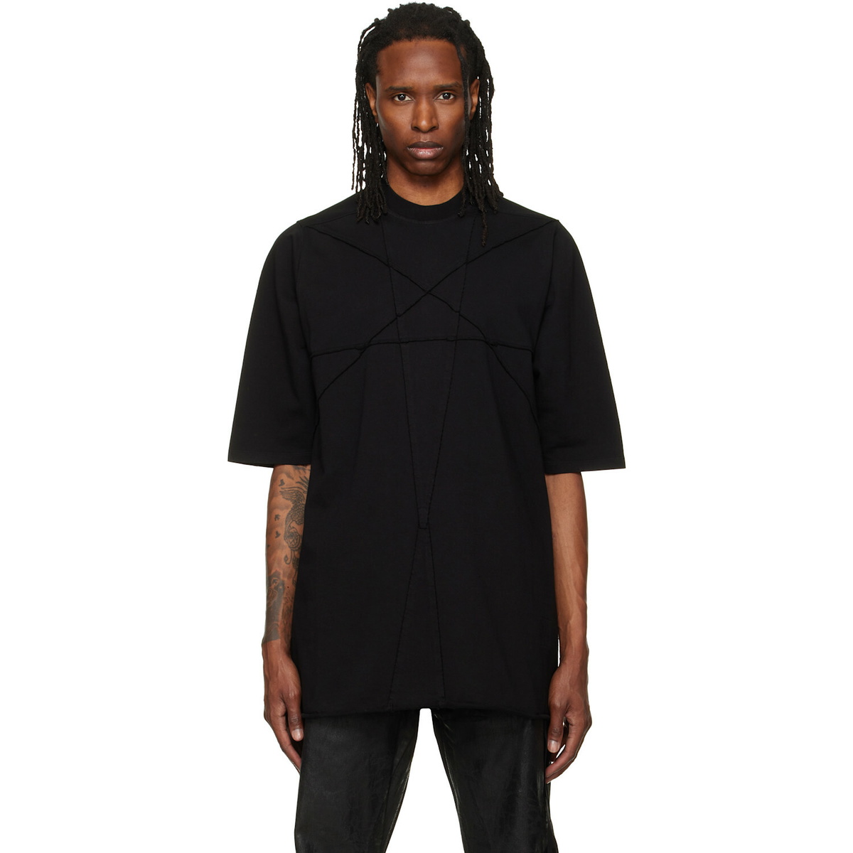 Rick Owens DRKSHDW Men's Jumbo Toothface T-Shirt in Black Rick