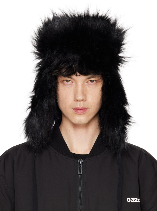 Photo: 032c Black 'OSL2BER' Trapper Aviator Hat