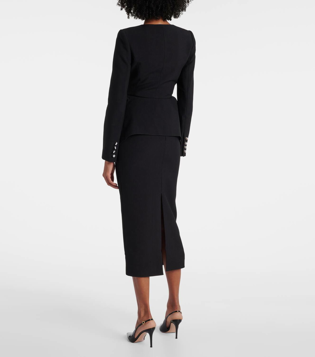 Roland Mouret Peplum crêpe jacket