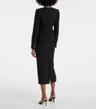 Roland Mouret Peplum crêpe jacket